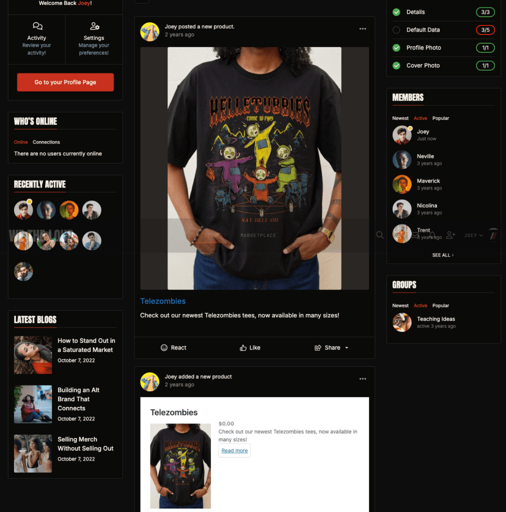 Activity Feed